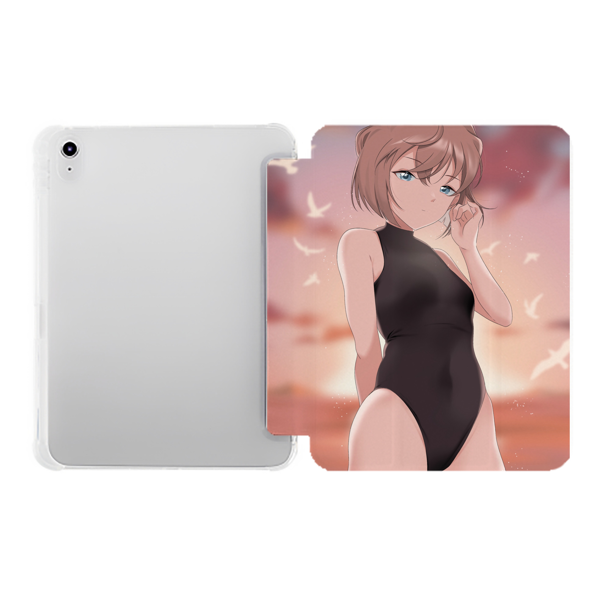 （画像用） 名探偵コナン Detective Conan IPad ケース ペン収納付き 三つ折りスタンド PUレザー×シリコン 対応機種9.5/10.5/10.9インチ